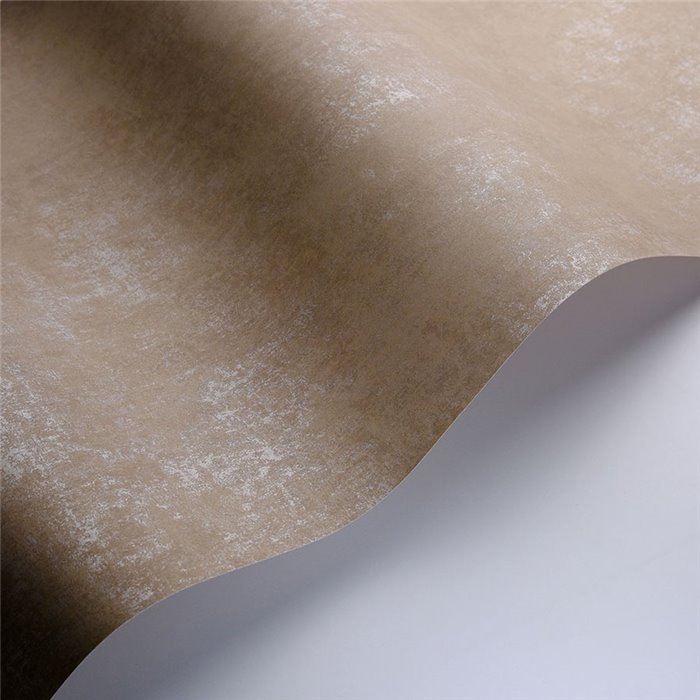 Casadeco|Tapete einfarbig mit Patina-Effekt in Kaffeefarbe|Tapeten