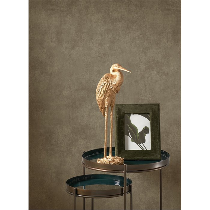 Casadeco|Distressed or patina effect wallpaper in truffle brown|Wallpaper