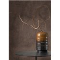 Casadeco|Distressed or stucco effect wallpaper in dark brown|Wallpaper