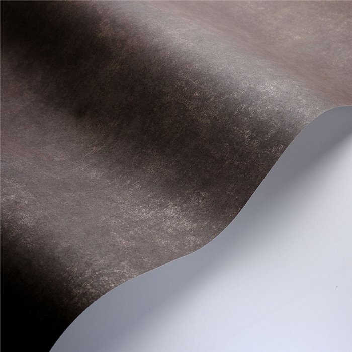 Casadeco|Papel pintado efecto desgastado o estucado marrón oscuro|Papel Pintado