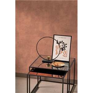 Casadeco|Papier peint effet vieilli ou patine marron truffe|Papier Peint 2