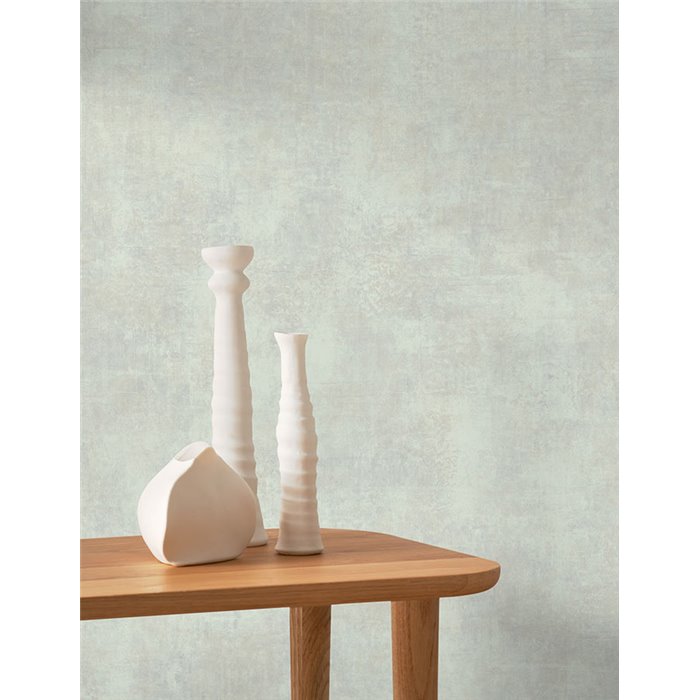 Casadeco|Papier peint stucco vert d’eau avec effet vieilli|Papier Peint