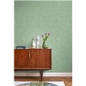Casadeco|Papier peint uni avec patine et stucco vert cèdre|Papier Peint