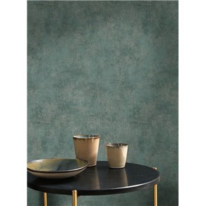 Casadeco|Tapete einfarbig mit Patina-Effekt in Graugrün|Tapeten 2