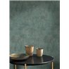 Casadeco|Plain wallpaper with patina and stucco in sage green|Wallpaper