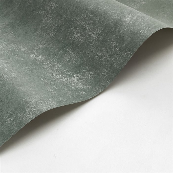 Casadeco|Plain wallpaper with patina and stucco in sage green|Wallpaper