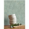 Casadeco|Plain mint green wallpaper with patina or stucco|Wallpaper