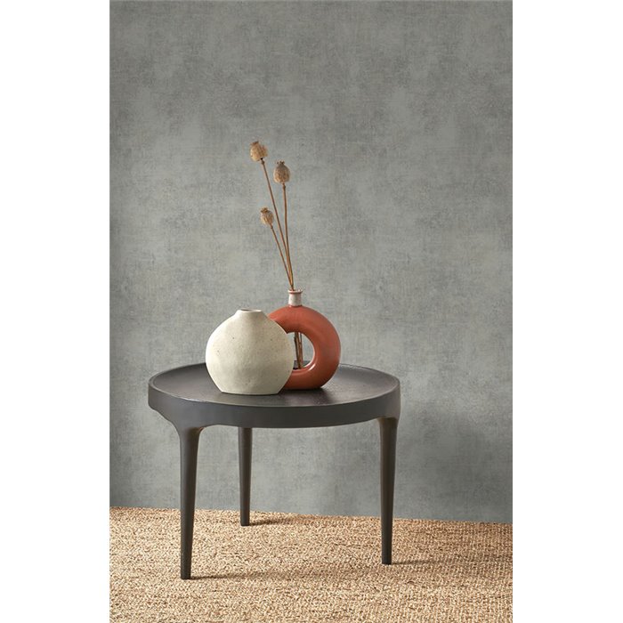 Casadeco|Plain wallpaper with greyish green patina effect|Wallpaper