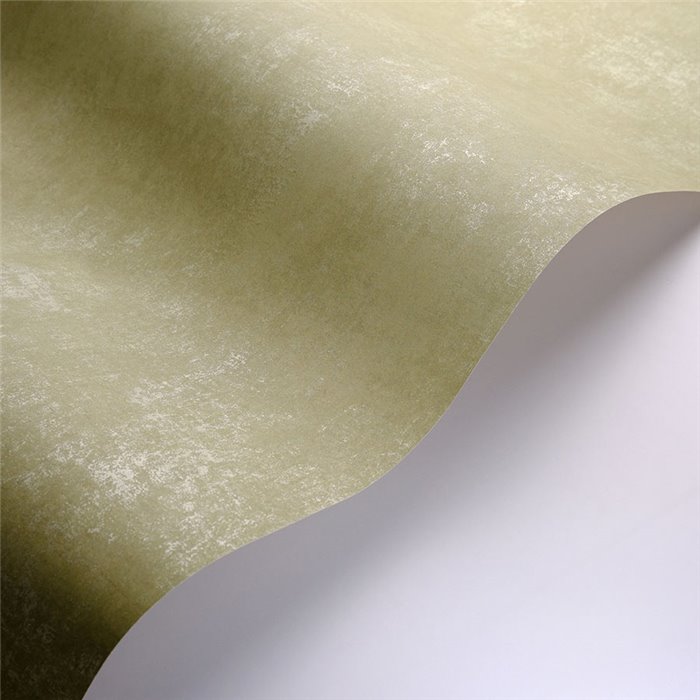 Casadeco|Plain wallpaper with laurel green stucco effect|Wallpaper