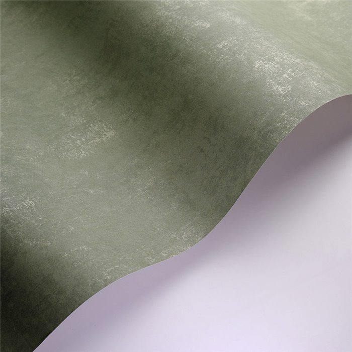 Casadeco|Faux uni stucco vert romarin|Papier Peint