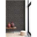 Casadeco|Plain wallpaper with black patina effect|Wallpaper