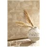 Casadeco|Papier peint effet chaux beige toasté, style rustique moderne|Imitation Stuc