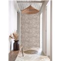 Casadeco|Papier peint stuc beige-gris, style rustique moderne|Papier Peint