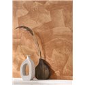 Casadeco|Papier peint effet stuc marron terre cuite, style moderne|Imitation Stuc