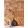 Casadeco|Tapete mit Terrakottabraunem Stuckeffekt, moderner Stil|Stuckimitat