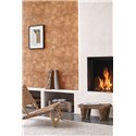 Casadeco|Papier peint effet stuc marron terre cuite, style moderne|Imitation Stuc