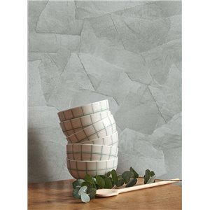 Casamance|Wallpaper plain distressed effect ochre yellow|Stucco Imitation 2