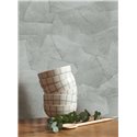 Casadeco|Moderne Tapete mit Stuckeffekt in Frostblau|Stuckimitat