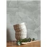 Casadeco|Moderne Tapete mit Stuckeffekt in Frostblau|Stuckimitat