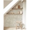 Casadeco|Light grey rustic style wallpaper with modern limewash effect|Stucco Imitation