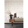 Casadeco|White Japanese-style wallpaper, crumpled paper origami effect|Wallpaper