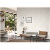 Casadeco|White Japanese-style wallpaper, crumpled paper origami effect|Wallpaper