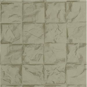 Casadeco|Papel pintado estilo japonés blanco, origami de papel efecto arrugado|Papel Pintado