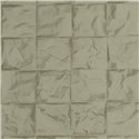 Casadeco|Papier peint carrés 3D froissés verts|Papier Peint