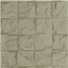 Casadeco|Green crumpled 3D squares wallpaper|Wallpaper