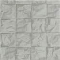 Casadeco|Papier peint style oriental gris clair avec carrés de papier froissé style origami|Papier Peint