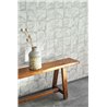 Casadeco|Light grey oriental-style wallpaper with crumpled origami paper squares|Wallpaper