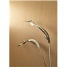 Casadeco|Brown fine-stripe wallpaper|Wallpaper