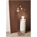 Casadeco|Fine cocoa brown striped wallpaper|Stripes