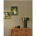 Casadeco|Very fine and elegant olive green striped wallpaper|Wallpaper