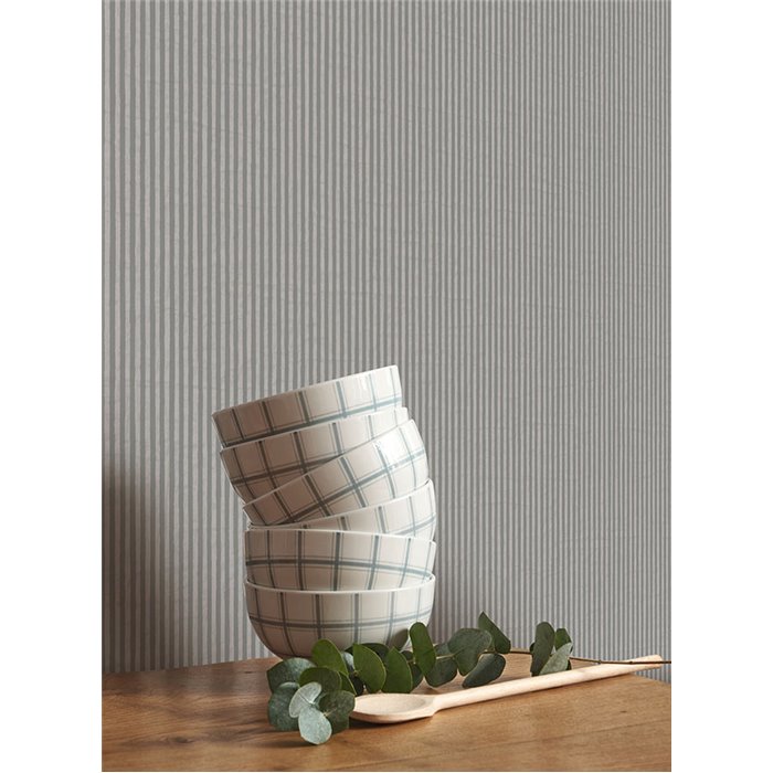 Papel pintado rayas grises muy finas - Casadeco Papercraft 89659393