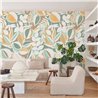 Casadeco|Wandbild floral Blätter und Früchte Mid-Century grün|Wandbild