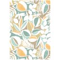 Casadeco|Wall mural mid-century floral leaves and fruits green|Wallmurals