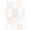 Casadeco|Papier peint panoramique pièces carrées rectangulaires mosaïque blanc|Panoramiques