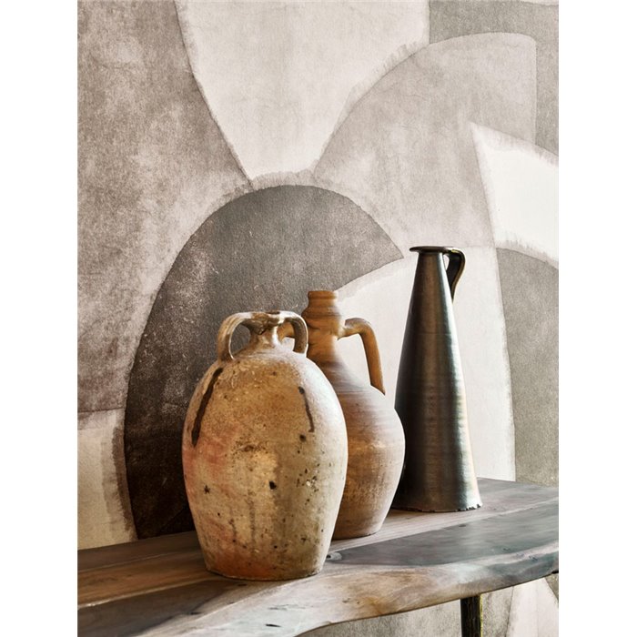 Casadeco|Wandbild abstraktes geometrisches Muster Kurven grau|Wandbild