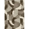 Casadeco|Papier peint panoramique motif géométrique abstrait courbes gris|Panoramiques