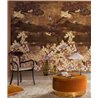 Casamance|Wall mural oriental landscape with flowers birds and mountain silhouette|Wallmurals