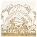 Casamance|Wandbild Art-Déco-Stil mit Reihern und geometrischen Bögen|Wandbild