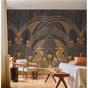 Rasch|Wall mural stucco watercolor effect blue|Wallmurals