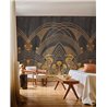 Casamance|Wall mural arches and reflective herons Art Deco style|Wallmurals
