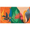 Casamance|Papier peint panoramique fresque botanique fleurs peintes à la main moderniste|Panoramiques