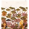 Casamance|Wall mural tropical landscape birds and trees Art Nouveau style|Wallmurals