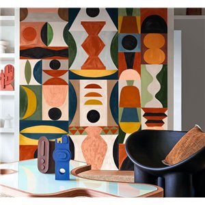 Eijffinger|Wandbild Retro Hahnentritt|Wandbild