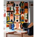 Casamance|Wandbild abstraktes Gemälde geometrische und organische Formen|L'atelier