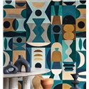 Casamance|Wall mural modern abstract painting Klee Kandinsky style|L'atelier