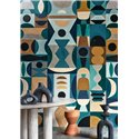 Casamance|Wall mural modern abstract painting Klee Kandinsky style|L'atelier